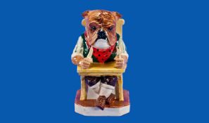 Kevin Francis Handpainted, Numbered & Limited Edition Toby jug, Number 73/150. `Bulldog` Dinner