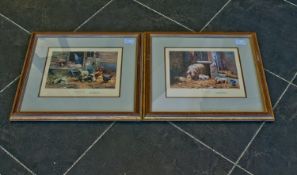 Pair of Limited Edition David Shepherd Prints. Pencil Signed to the margins.1407/1500. Titled `Mrs