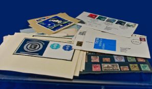 A Small Selection of Stamps including First Day Covers, commemorative covers, commemorative stamps