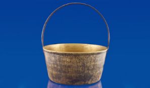 Brass Jam Pan, iron handle, probably 19th century.
