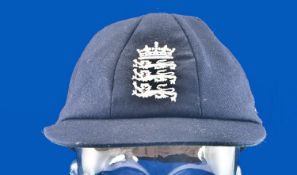 Michael Atherton`s England Test Cap. An England Test Match Cap formerly belonging to Michael