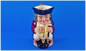 Royal Doulton Vintage Toby Jug. Jolly Toby-handle riding crop. D6109, issued 1939-60. With rare