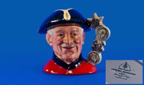 Royal Doulton Character Jug ``Chelsea Pensioner``. D6817, issued 1989-1991. Height 6.5 inches. Mint