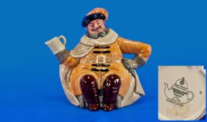 Royal Doulton Character Teapot `Falstaff` D6854. Designer W.K.Harper. Issued 1989-91. 6.5`` in