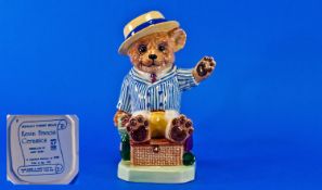 Kevin Francis Handpainted Limited Edition Toby Jug `Henley Teddy Bear` Number 100/250. Modelled by