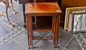 Edwardian Mahogany Nest of Three Tables.