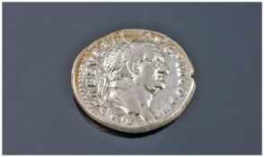 Roman Silver Denarius Vespasian 79 AD, Judaea Capta AVF