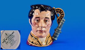 Royal Doulton Special Edition Character Jug Style One `Duke Of Wellington` Handle `Cannon & Banner`