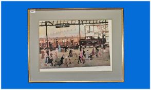 Helen Bradley 1900-1979 Limited Edition Pencil Signed Colour Print. Title ``Blackpool South Shore