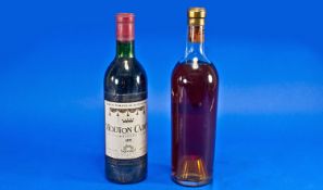 Vintage Wine 1935 Bottle Of Chateau D``Yquem Lur Saluces Sauternes, Label Missing, Appears