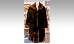 Ladies Beaver Lamb Coat, fully lined.