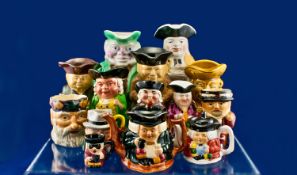 Collection of Character Jugs (14) in total, various sizes, styles and characters. Includes