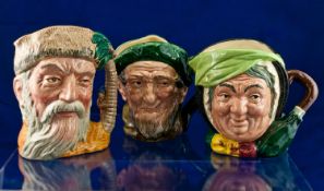 Royal Doulton Character Jugs 1. Robinson Crusoe D6532 8 inches in height 2. Auld Mac D5823 6.5