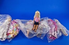 Collection Of Various Dolls including Barbie.