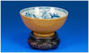 An Excellent Chinese `Nanking Cargo` Blue & White Hand Decorated Bowl which was sold at the