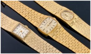 Three Ladies Bracelet Wristwatches, Comprising Bulova, Montine & Oris.