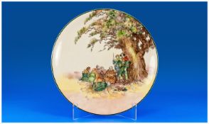 Royal Doulton Series Ware Large Charger ` Under The Greenwood Tree - Robin Hood ` D6341. Diameter