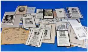 Collection Of German Death Cards + Associated Cards