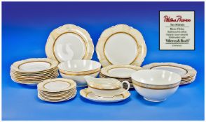 Villeroy & Boch Very Fine Paloma Picasso Hand Gilded and Painted Bone China, 36 Piece Part Dining