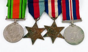 World War 2 Set Of Medals (4) in total, comprises A. 1939 - 45 star, B. French and Germany Star, C.