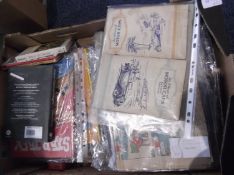 Box of Mixed Books, Annuals, Comics, Cigarette Cards and Collectors Mags