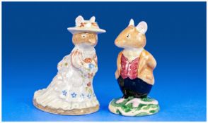 Royal Doulton Brambly Hedge Series 1. Poppy Eyebright 2. Lord Woodmouse. Issued 1982, original