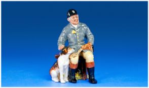 Royal Doulton Figure ``The Huntsman``. HN 2492. Designer M. Nicol. Issued 1974-79. 7.5 inches high.