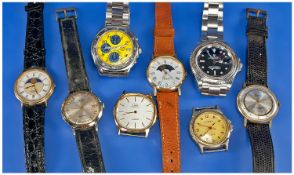 Collection Of 8 Gents Wristwatches. A/F