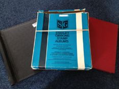 Two brand new unused Stanley Gibbons empty albums, with extra leaves.