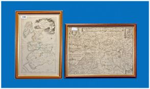 Two Antique Maps. 1.Paradise or the Garden of Eden with the countries circumjacent inhabited by the