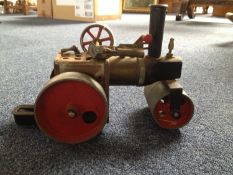 Mamod Model Steam Roller, made in England, retaining original paintwork, 10 inches in length.