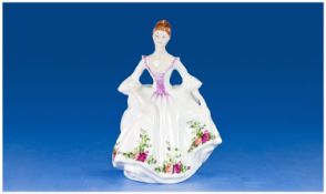 Royal Doulton Figure `Country Roses` HN 3221. Mod by Peggy Davies. Issued 1989-2000. 7.75`` in