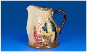 Royal Doulton Water Pitcher /Jug ` Dickens Proposes A Toast ` c.1940`s. Height 6 Inches.