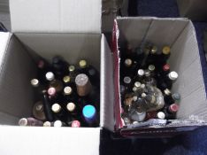 Two Boxes of Assorted Alcoholic Miniature Bottles.