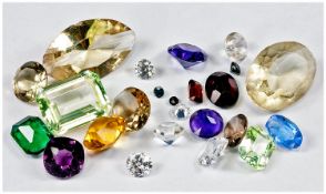 Loose Gemstones, Approx 80.00cts Of Loose Mixed Coloured Stones