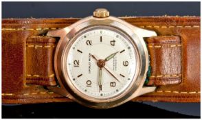 Swiss Superlux - Vintage Gold Plated and Stainless Steel Manual Wind Gents Wrist Watch. Supported
