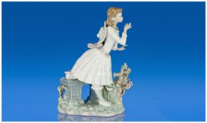 Lladro Figure `Exquisite Scent` model number 1313. Issued 1974-90. 11`` in height. Mint condition.