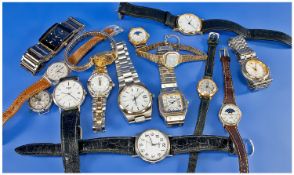 Bag OF Mixed Watches, To Include Copy Designer Watches A/F