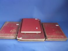 Collection Of Six Books Comprising Red Bound Volumes 1 & 2 `With the Flag to Pretoria`, Coronation