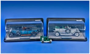 Two Franklin Mint Precision Diecast Models Comprising 1907 Rolls Royce The Silver Ghost And 1929
