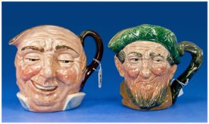 Royal Doulton Character Jugs. (2 in total). A). Farmer John, large, D5788, c. 1950`s, 6.5 inches