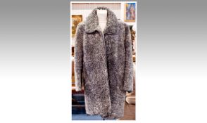 Lambskin Ladies Three Quarter Length Coat. Fully lined.