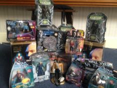 Large Collection of Star Trek Memorabilia including figures and boxed games. Includes Classic Star