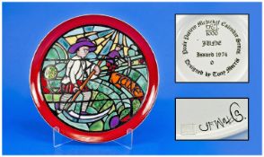 Poole Signed Limited Edition Plaque. Series - Medieval Calendar Plates. Designer Tony Morris, no