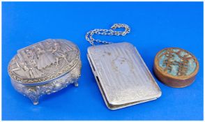 German Vintage Silver Plated Purse (case with compartments for sovereign and half sovereign). Also