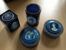 Four Commemorative Tins, comprising one commemorating the marriage of Prince Charles and Diana