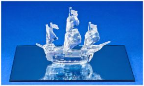 Swarovski Crystal Figure `Santa Maria` Designer Gabirelle Staffey. Number 7473 000 003/162 882.