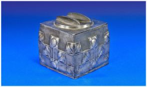 Liberty & Co  Art Nouveau Tudric Pewter Biscuit Box, Designed By Archibald Knox (1864 - 1933),