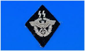WW2 German SS Police Arm Badge.