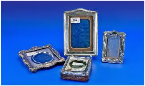 Collection of Four Various Sterling Silver Photo Frames, of various sizes, two hallmarked for